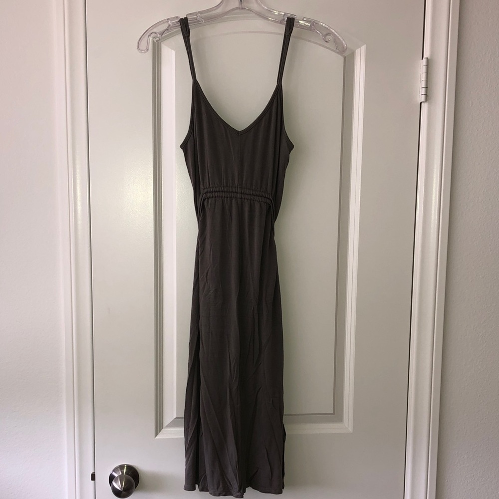 Lapis V-Neck Spaghetti-Strap Maxi Dress
